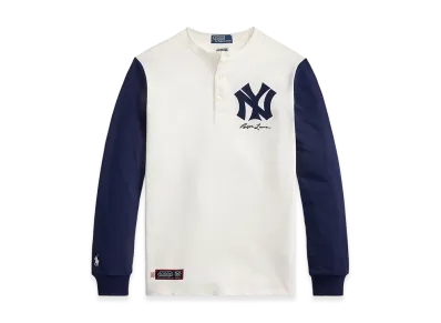 Polo Ralph Lauren x MLB Yankees Henley Shirt "Deckwash White/Navy"