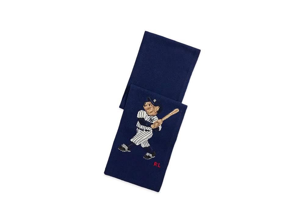 Polo Ralph Lauren x MLB Yankees Bear Scarf "Newport Navy"