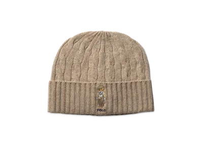 Polo Ralph Lauren Charles Bear Cable Beanie "Italian Hthr"