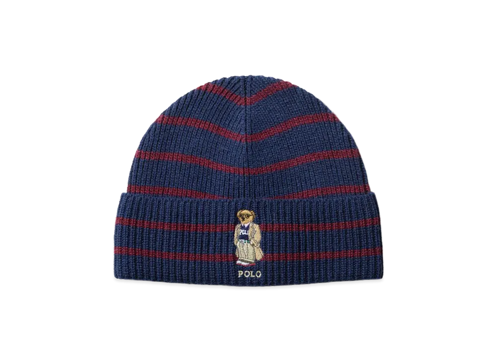 Polo Ralph Lauren Polo Bear Beanie "Navy/Wine"