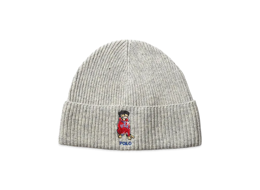 Polo Ralph Lauren USA Dog Beanie "Andover Heather"