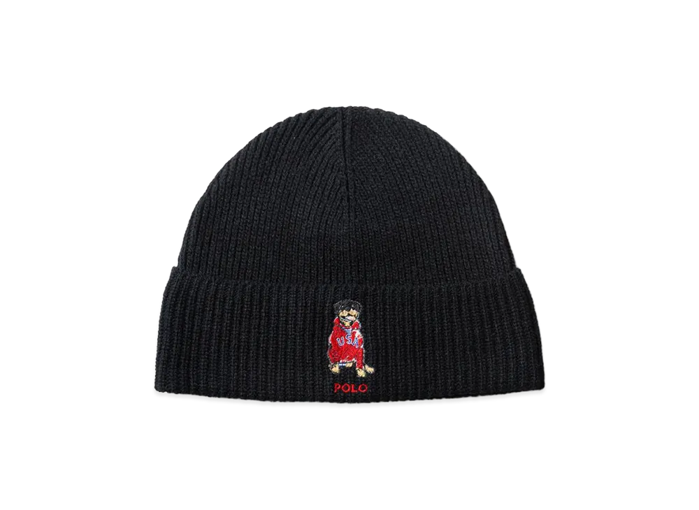 Polo Ralph Lauren USA Dog Beanie "Polo Black"