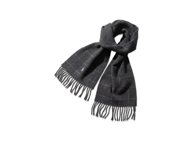Polo Ralph Lauren Reversible Windowpane Scarf "Black/Grey"