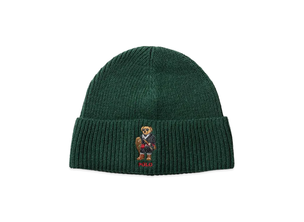 Polo Ralph Lauren Holiday Bear Beanie "Hunt Club Green"