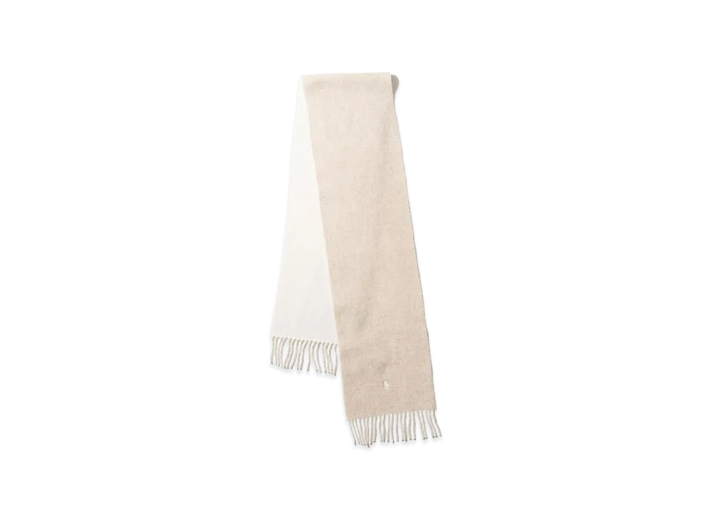 Polo Ralph Lauren Classic Reversible Scarf "Taupe/Winter Cream"