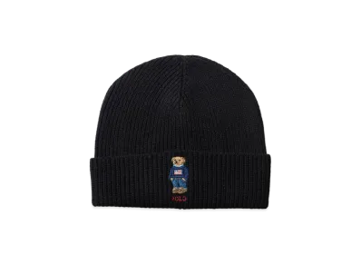Polo Ralph Lauren Solid Flag Bear Beanie "Polo Black"