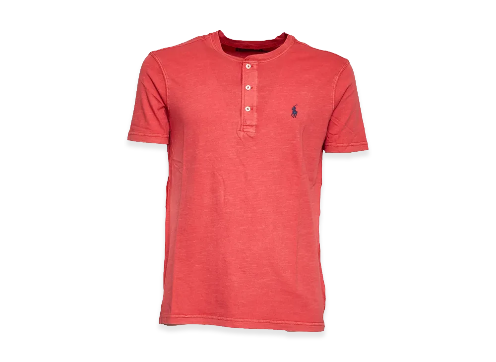 Polo Ralph Lauren Henley Short Sleeve Pullover T-Shirt "Red"