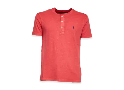 Polo Ralph Lauren Henley Short Sleeve Pullover T-Shirt "Red"