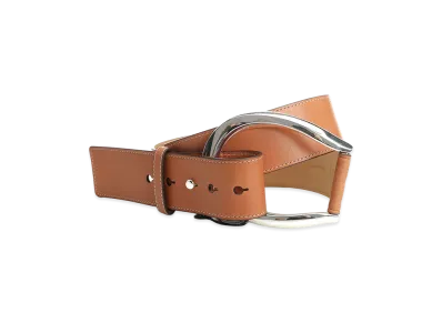 Polo Ralph Lauren Women's Leather Belt With Stirrup Buckle "Brown"