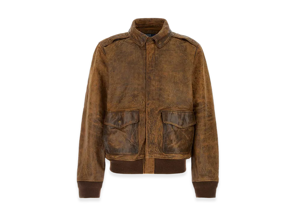Polo Ralph Lauren Leather Jacket "Brown"