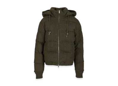 Polo Ralph Lauren Women's Cashmere And Wool Down Jacket "Khaki"