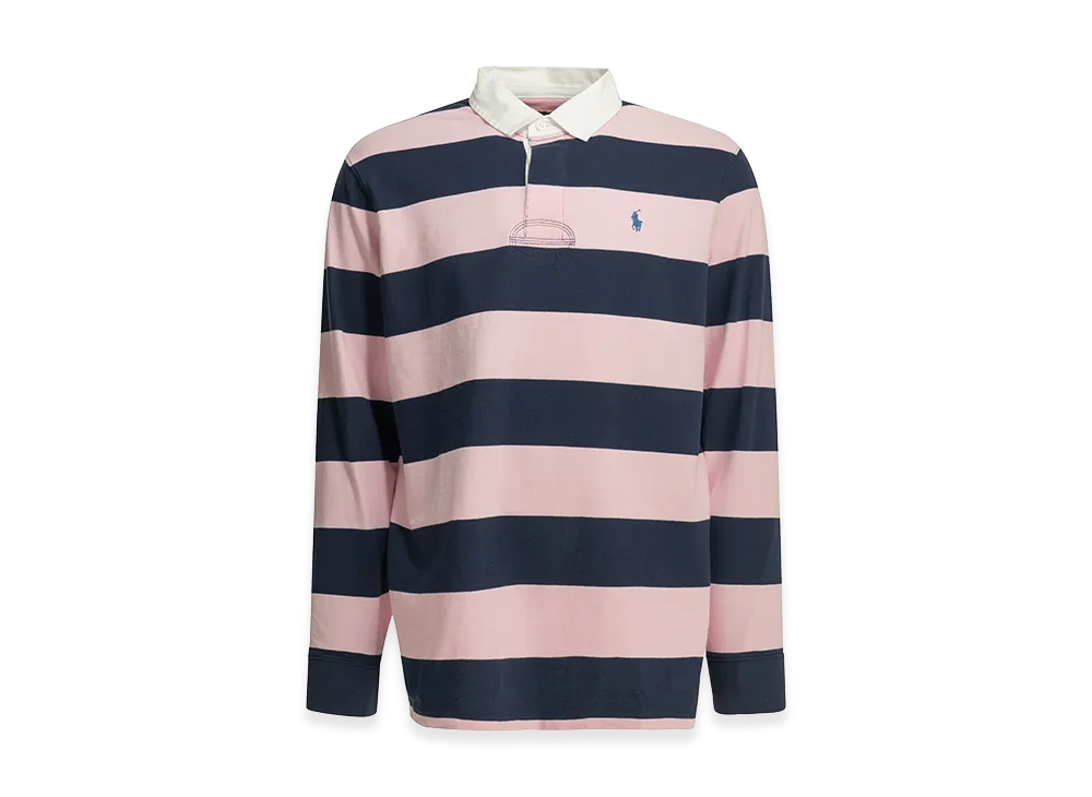 Polo Ralph Lauren "Rugby" Polo Shirt With Buttons "Pink/Navy"