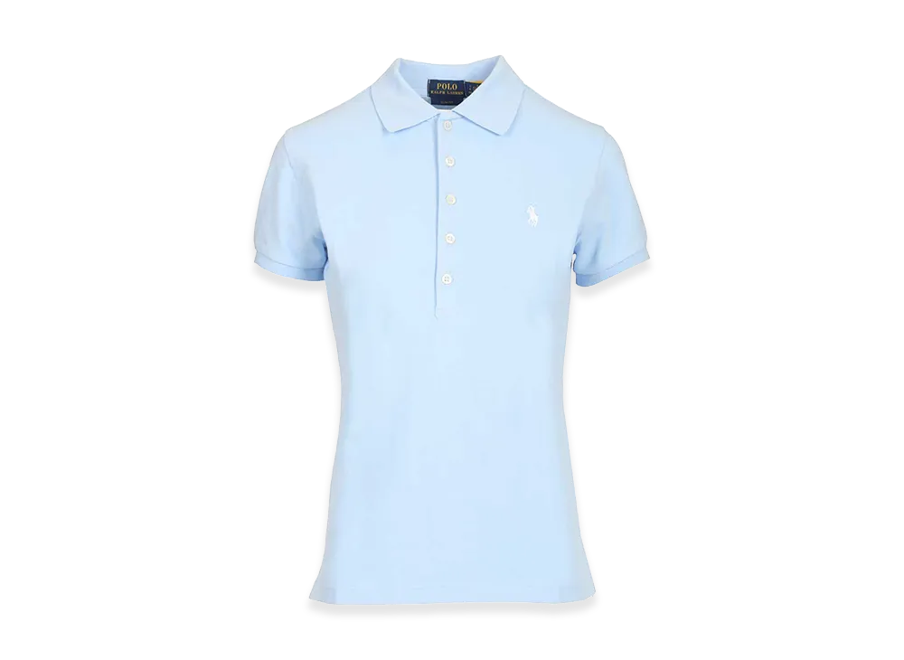 Polo Ralph Lauren Women's Pique Polo Shirt "Light Blue"