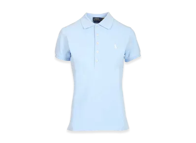 Polo Ralph Lauren Women's Pique Polo Shirt "Light Blue"