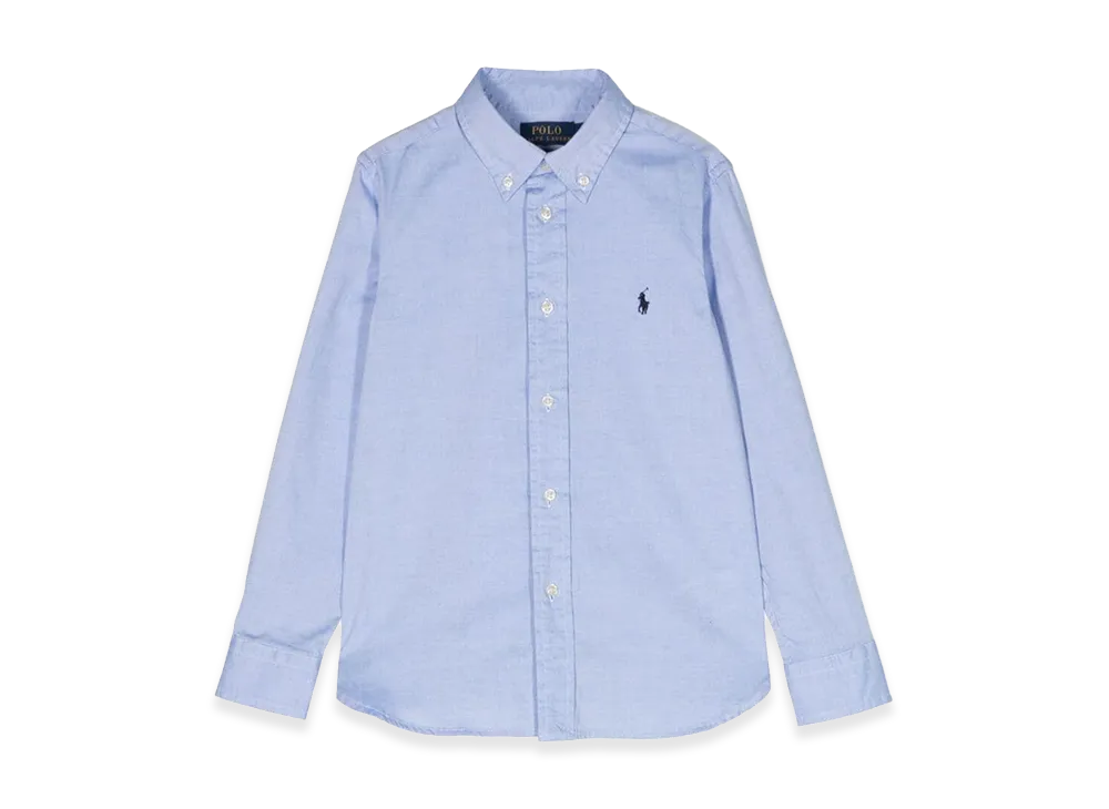 Polo Ralph Lauren Kids Camicia Logo "Light Blue"