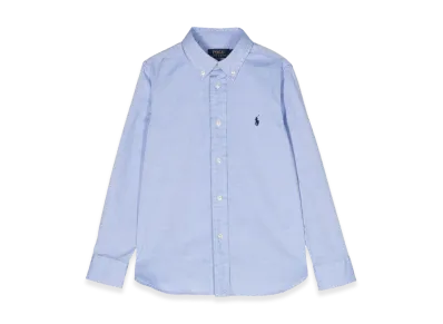 Polo Ralph Lauren Kids Camicia Logo "Light Blue"