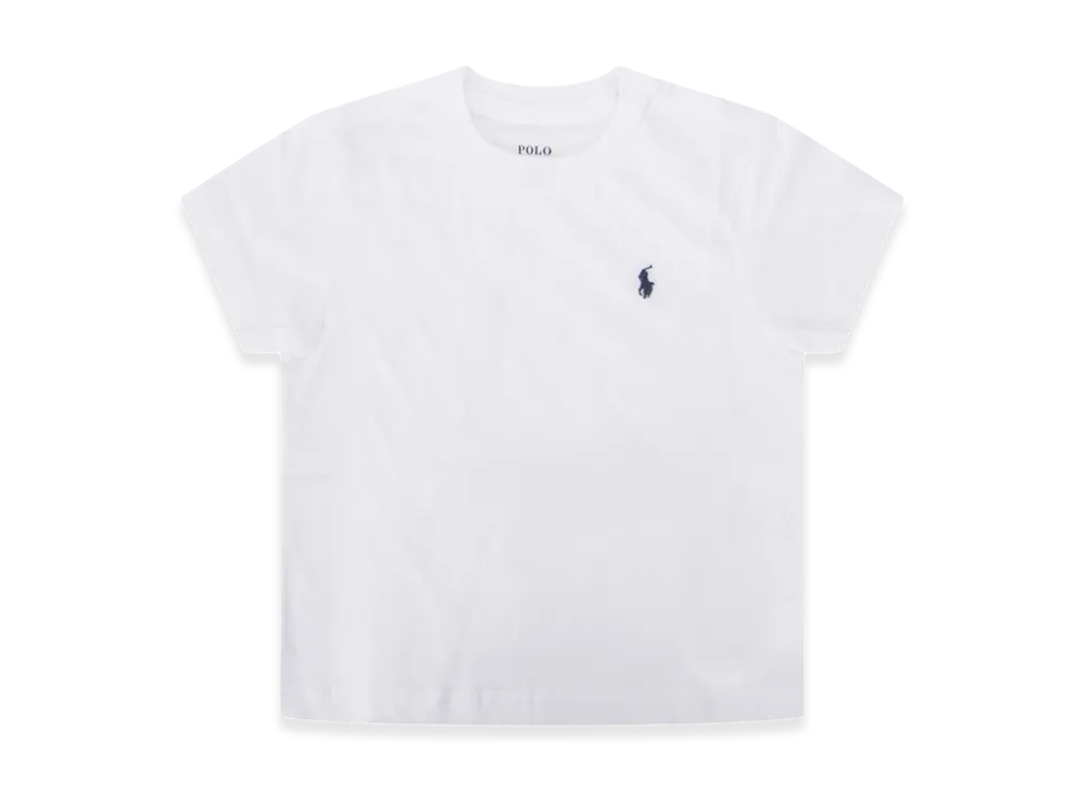 Polo Ralph Lauren Kids Cotton Jersey Crewneck T-Shirt "White"