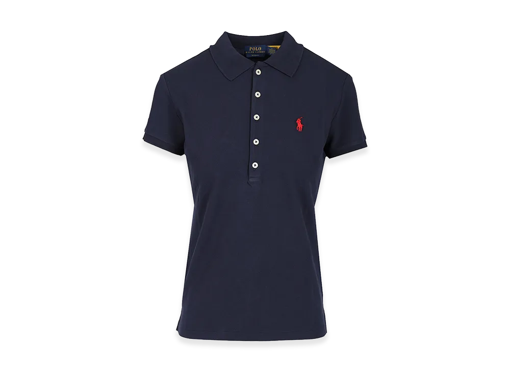 Polo Ralph Lauren Women's Cotton Jersey Polo Shirt "Navy"