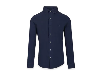 Polo Ralph Lauren Cotton Piquet Shirt "Navy"