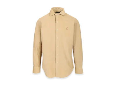 Polo Ralph Lauren Custom Fit Velvet Shirt "Beige"
