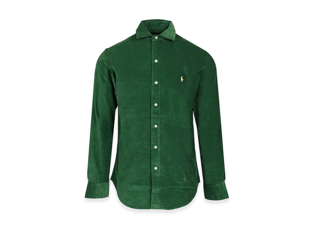 Polo Ralph Lauren Custom Fit Velvet Shirt "Green"