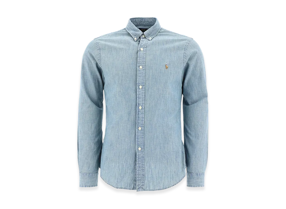 Polo Ralph Lauren Slim-Fit Chambray Shirt "Light Blue"