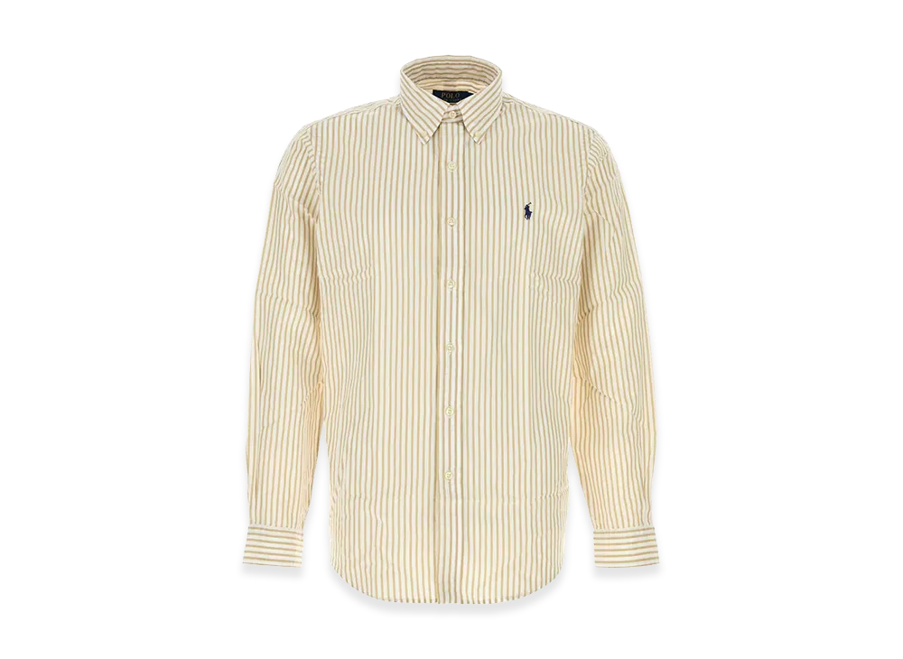 Polo Ralph Lauren Embroidered Cotton Shirt "Yellow"