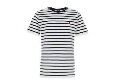 Polo Ralph Lauren Embroidered Cotton T-Shirt "Black/White"