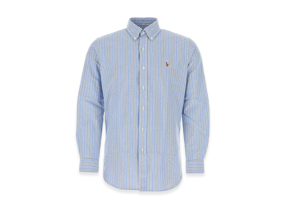 Polo Ralph Lauren Embroidered Poplin Shirt "Blue"