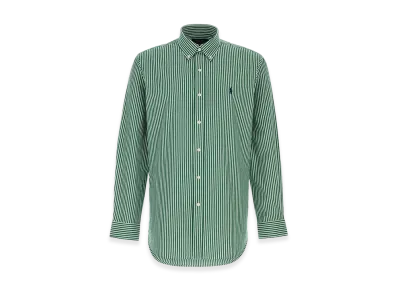 Polo Ralph Lauren Embroidered Stretch Cotton Shirt "Green"