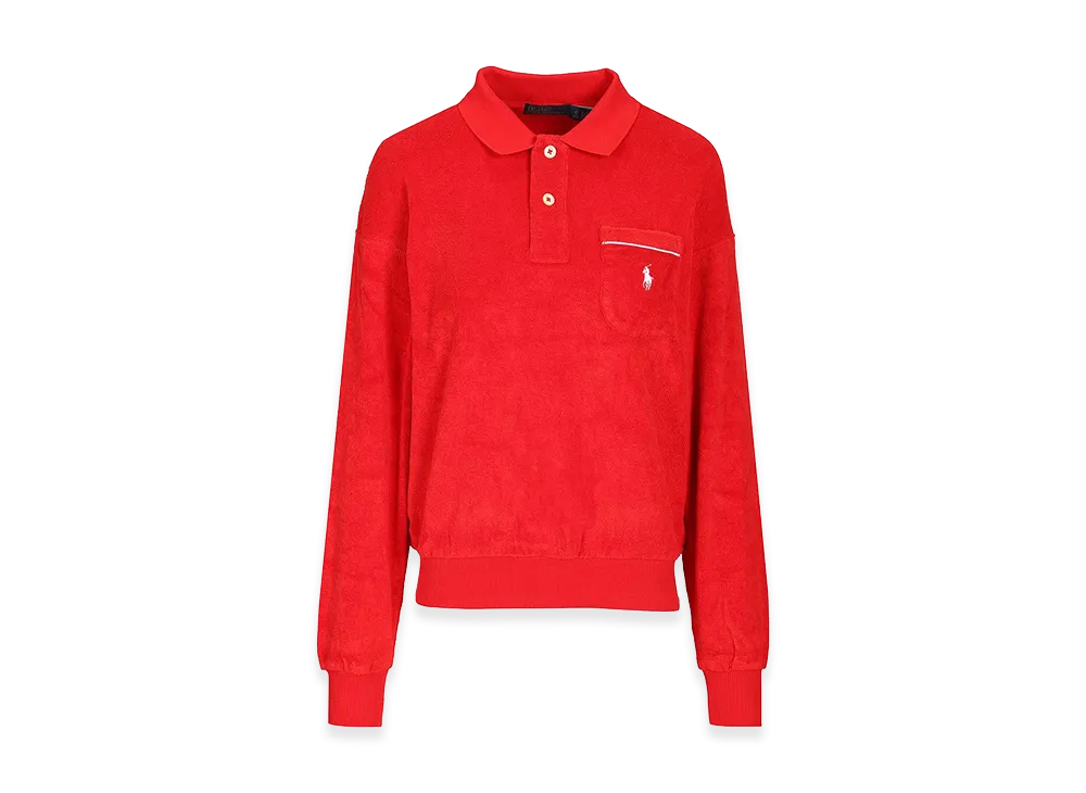 Polo Ralph Lauren Women's Long-Sleeved Polo Shirt "Red"