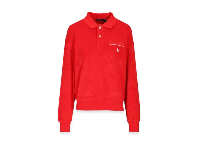 Polo Ralph Lauren Women's Long-Sleeved Polo Shirt "Red"