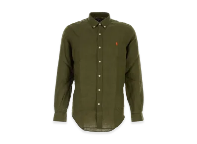 Polo Ralph Lauren Linen Shirt "Olive Green"