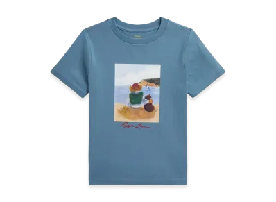 Polo Ralph Lauren Kids Polo Bear Cotton Jersey T-Shirt "Blue"