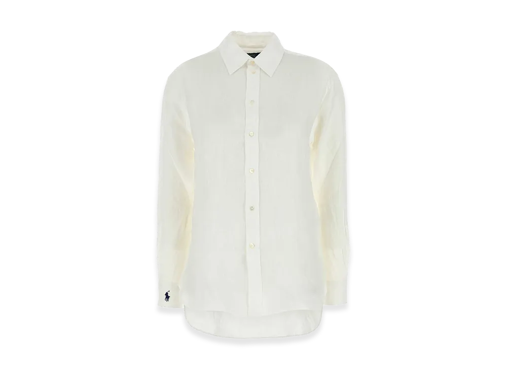 Polo Ralph Lauren Women's Linen Oversize Shirt "White"
