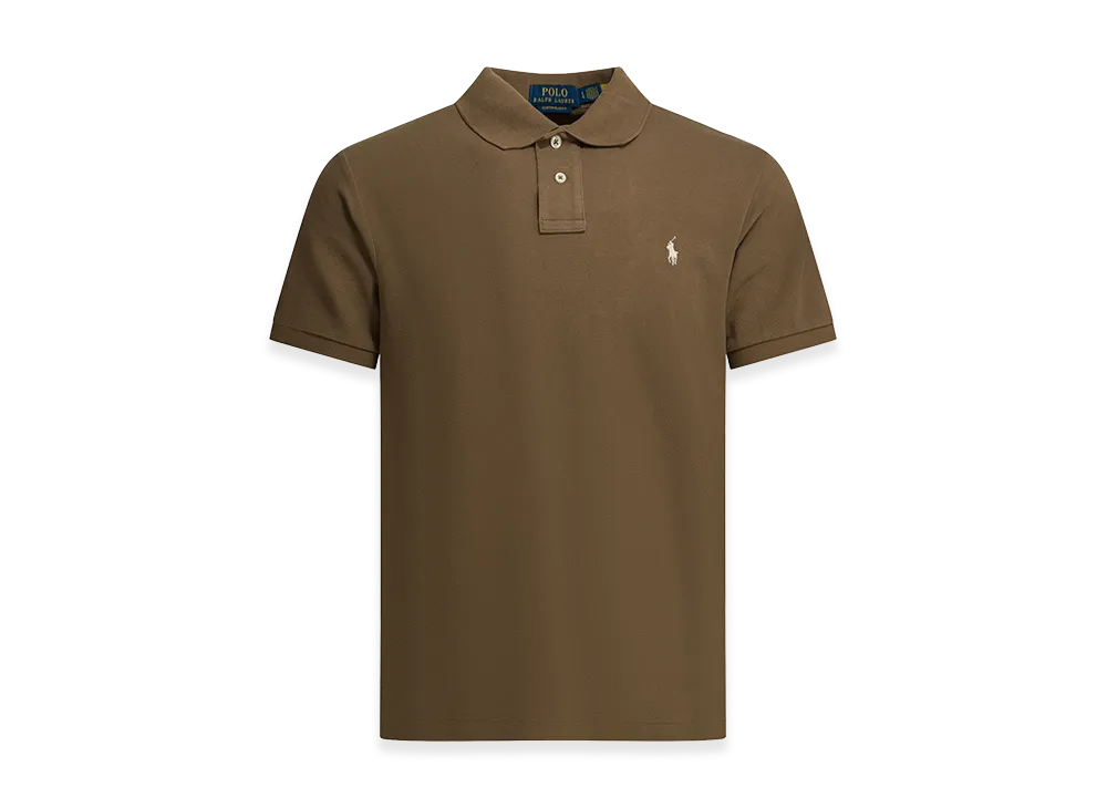 Polo Ralph Lauren Polo Shirt With Buttons And Logo "Brown"