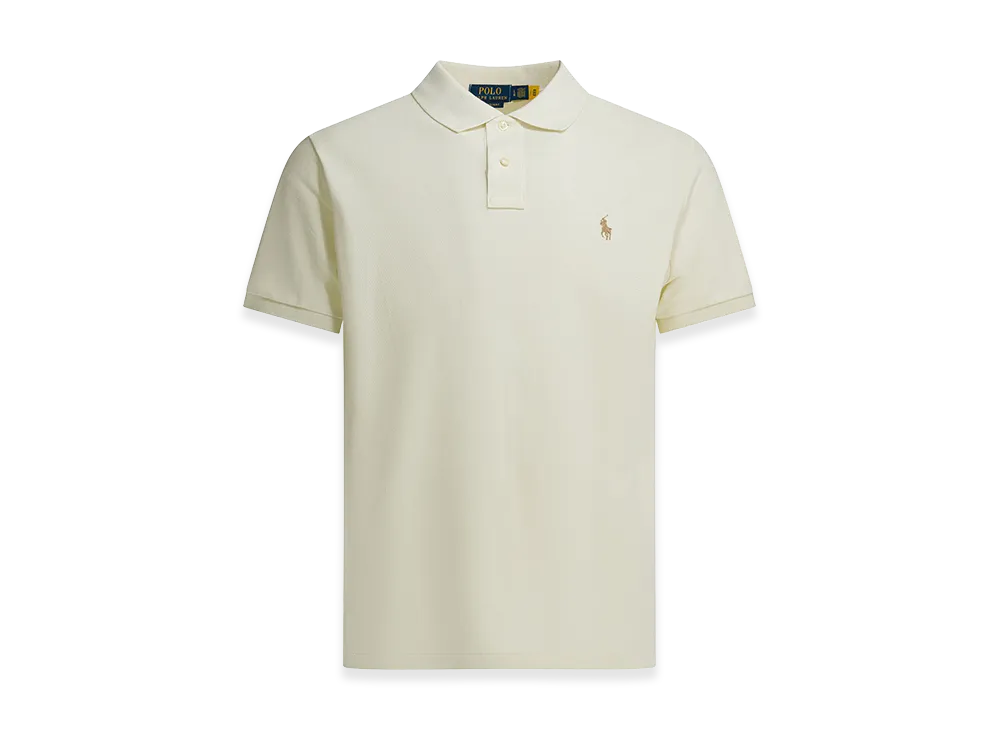 Polo Ralph Lauren Polo Shirt With Buttons And Logo "Ivory"