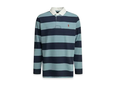 Polo Ralph Lauren Polo Shirt With Buttons "Navy/Light Blue"