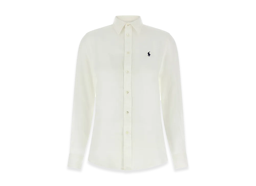 Polo Ralph Lauren Women's Linen Shirt "White"