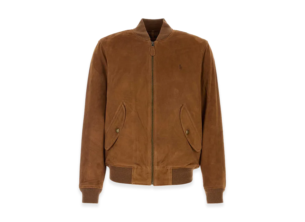 Polo Ralph Lauren Suede Bomber Jacket "Caramel"