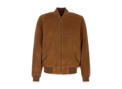 Polo Ralph Lauren Suede Bomber Jacket "Caramel"