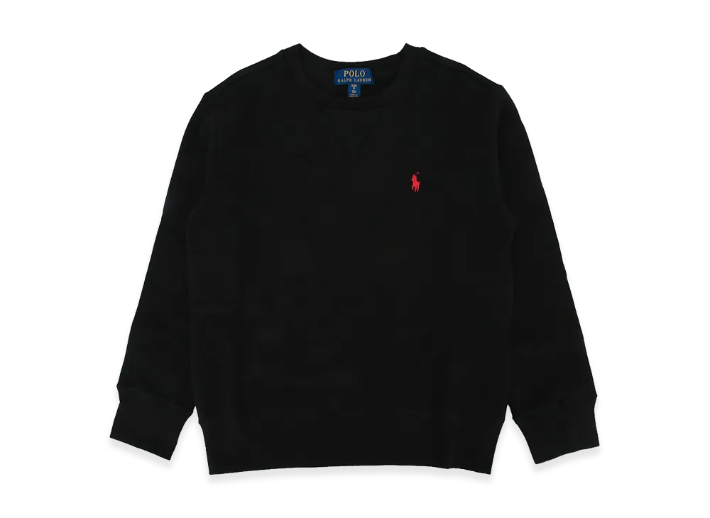 Polo Ralph Lauren Kids Felpa Girocollo Polo Pony "Black"