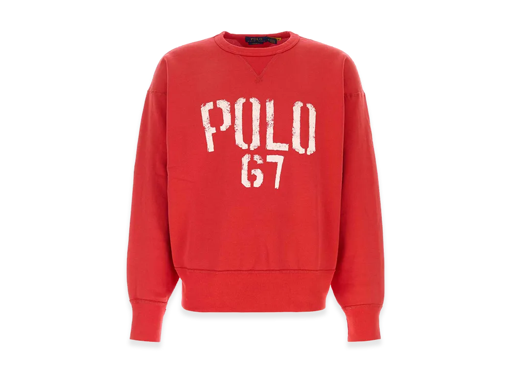 Polo Ralph Lauren Cotton Blend Sweatshirt "Red"