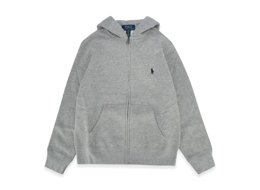 Polo Ralph Lauren Kids Fz Hood-Tops-Knit "Grey"