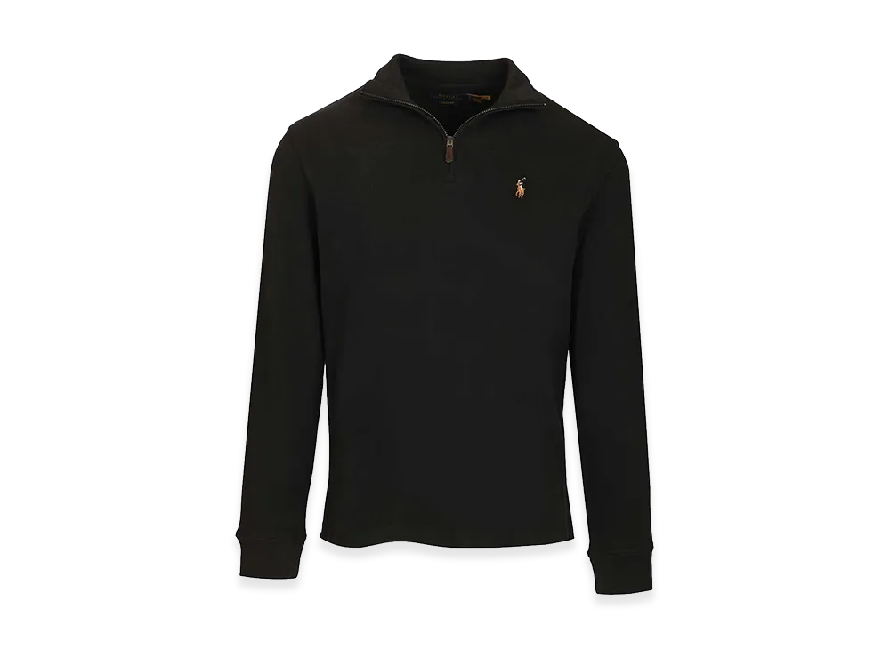 Polo Ralph Lauren Ribbed Zip-Up Sweater "Black"