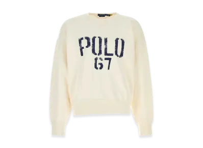 Polo Ralph Lauren Cotton Blend Sweatshirt "White"