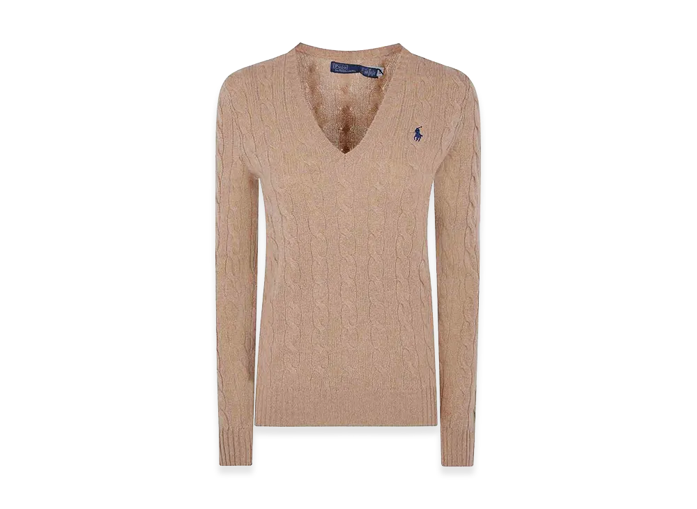 Polo Ralph Lauren Women's Wool Blend Sweater "Camel"