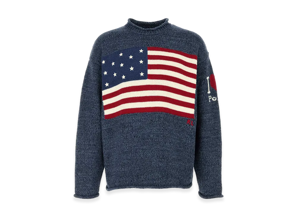 Polo Ralph Lauren Cotton Oversize Sweater "Blue"