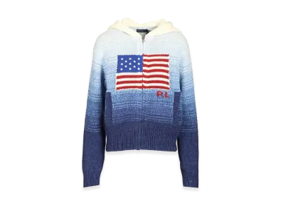 Polo Ralph Lauren Women's Ombre Cotton Hoodie "Blue"