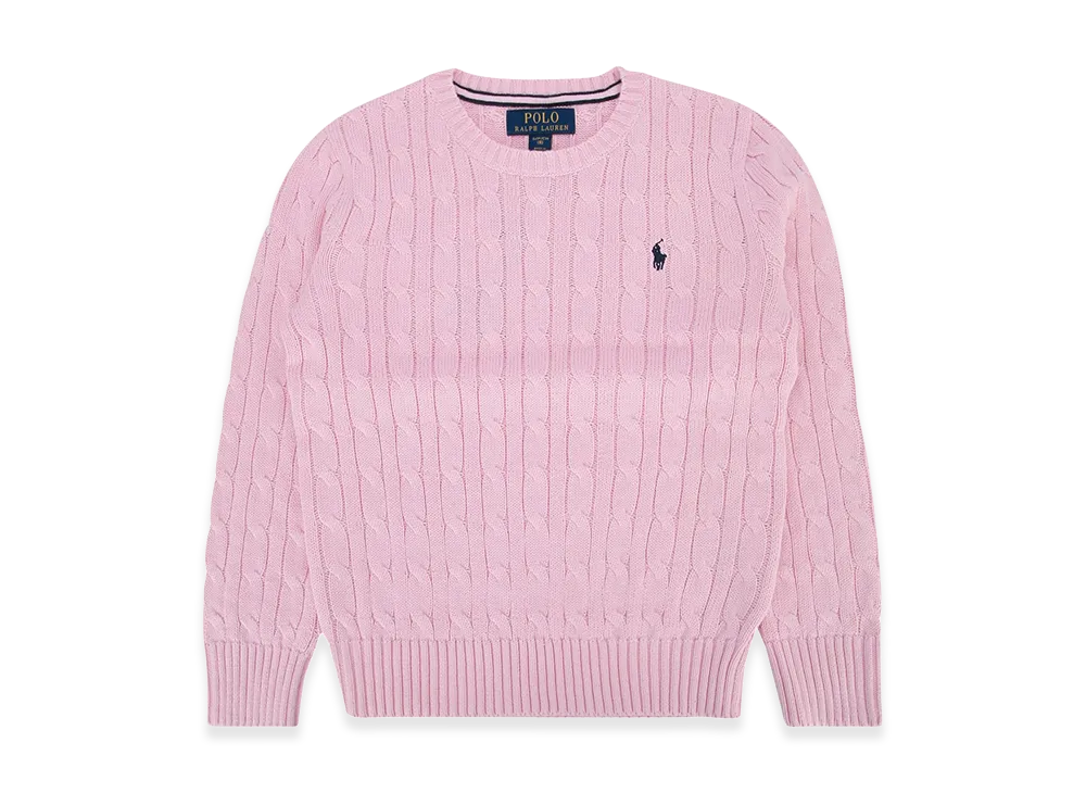 Polo Ralph Lauren Kids Polo Pony Cable-Knit Jumper "Pink"